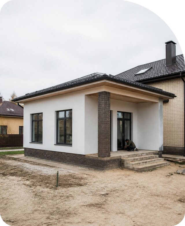 Строительство одноэтажной пристройки в Новотроицке от 471060 р. | РадиДОМА-Нвт